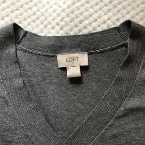 Grey LOFT V neck sweater/shirt in MINT CONDITION